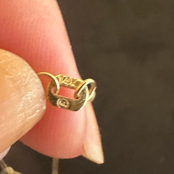 14K yellow gold “ kitty” necklace - Picture 4 of 4